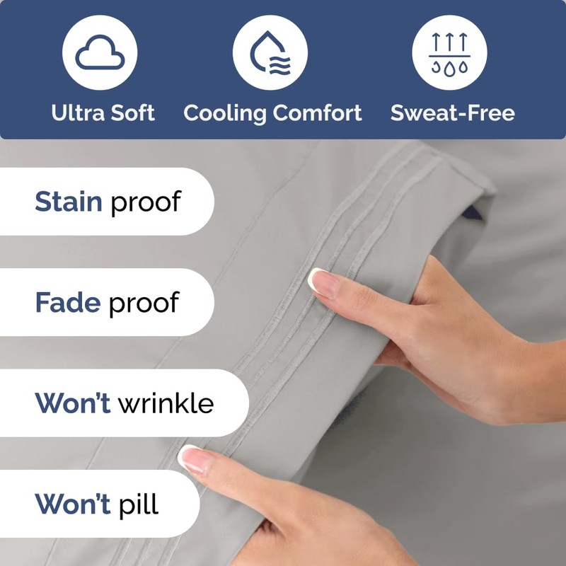 CGK Unlimited Extra Deep Twin XL Sheet Set - 4