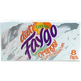 Faygo diet Orange! flavor soda pop, 12-fluid ounce cans, 8-pack fridge box (1)