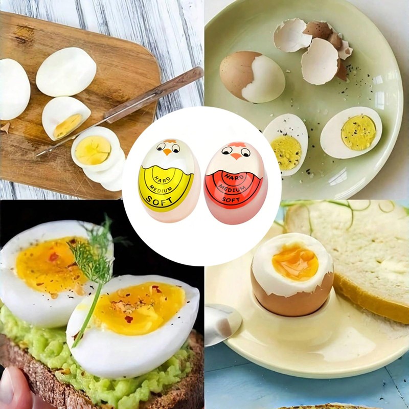 Pack of 2 Egg Timers, Heat Sensitive Colour Change Eggs