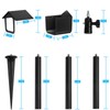 HOLACA Spike Pole Mount Ground Stake and Weatherproof Silicone Skin