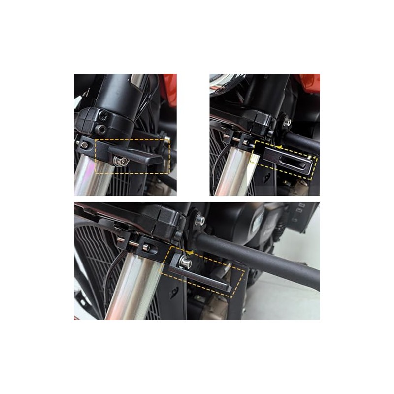 2 Pieces Motorcycle Headlight Mounts Adjustable Motorcycle Headlight Bracket Universal