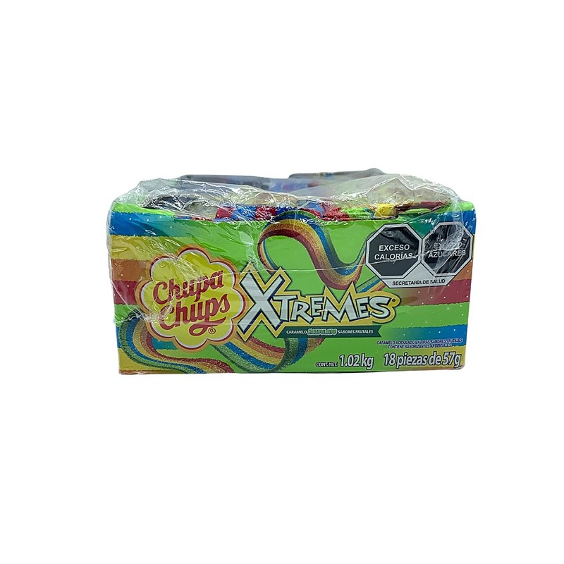 XTREMES MIx. Caramelo Acidulado. Caja 18 Piezas de 57g.