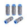 sourcing map Straight Push to Connector Reducer Fitting 8mm to