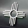 Zia New Mexico Chrome Car Emblem | Car Decal Sticker