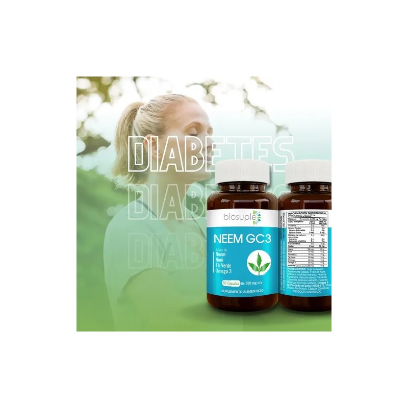 Suplemento Neem+omega 3+noni+té Verde 90 Caps 500mg