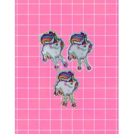 Lisa Frank Glitter Stickers Unicorn Jumbo Party Favors 90s Y2K (3 Total)