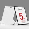 ECKEK Paper Made Slanted Sign Holder, Menu Displays Sign Stand