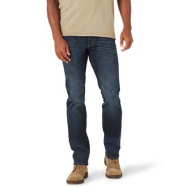 Lee Men's Extreme Motion Slim Straight Jean Trip 36W x 29L