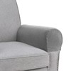 Kaket Sofa Arm Covers Grey, Anti-Slip Armchair Covers Slipcover Protector,