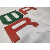 AFX-TRIMS 3D RAISED DOMED TAILGATE MEXICAN FLAG LETTERS FOR 2014-21