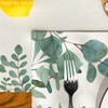 Artoid Mode Eucalyptus Leaves Summer Placemats Set of 4, 12x18