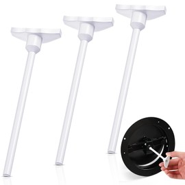 Wonderjune 3 Pcs Round Ceiling Diffuser Plastic Key Handle, Vent Key for Steel Butterfly Damper, Adjust Air Flow Replacement for Round Vent Cover 6" 8" 10" and 12", Key Only, Damper Not Included