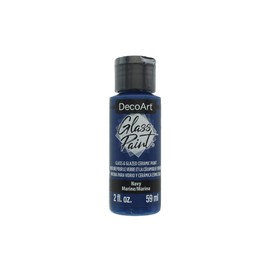 Deco Art DGP18-30 2 oz Glass Paint, Navy, Navy, One Size