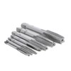 QISF 7Pcs Bearing Steel Metric Screw Thread Tap M3-M12 Plug