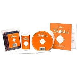 Shobha Sugaring Kit – Professional Salon Formula Hair Removal Kit – Sugaring Wax, Denim Strips, Pre-Waxing Powder & Plastic Reusable Spatulas – Gentle Waxing Alternative