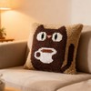 DIY Latch Hook Pillow Kit Cactus Desert and Sunset 43x43cm-2