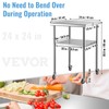 VEVOR Stainless Steel Prep Table, 24 x 24 x 33.5