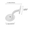 ZAUYX 2 Pack 3 Inch White Handrail Stair Brackets Stair