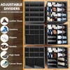 SpaceAid Shoe Organizer for Closet, 2 Pack Foldable Shoe Storage