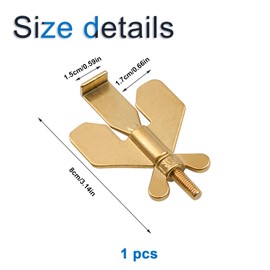 INCREWAY Portable Door Lock, Stainless Steel Door Lock Security Device Travel Door Lock Without Drilling Anti-Theft Additional Safety and Privacy for Home Hotel School Dormitory Apartment, Gold