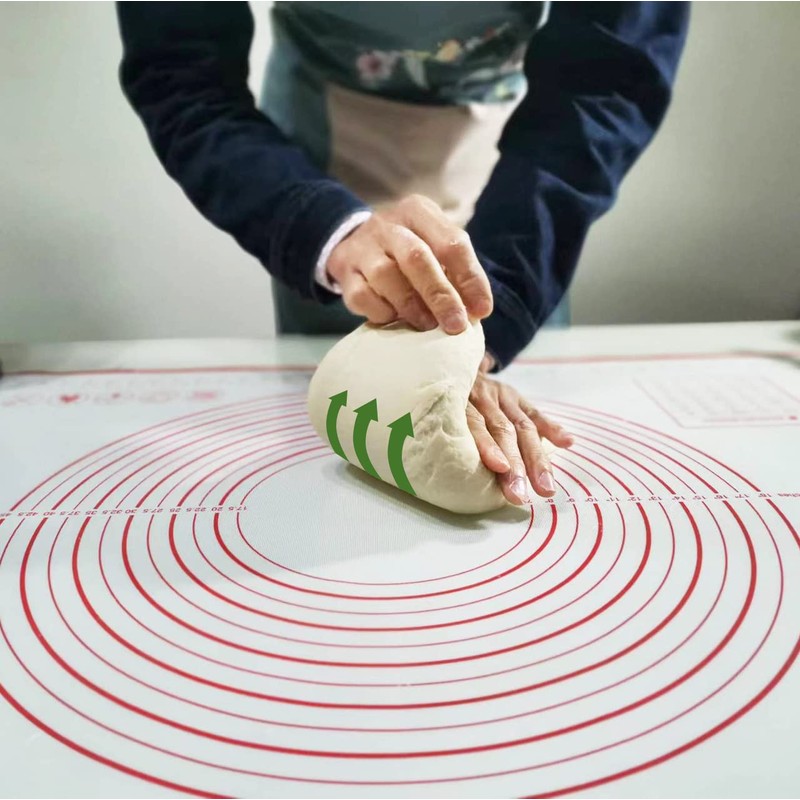 Yansumi silicone pastry non stick baking mat with measurement fondant