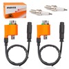2 Set Ignition Coil + Spark Plug & Cap for