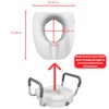 RMS Raised Toilet Seat - 5 Inch Elevated Riser with