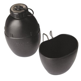 British Army Military 58 Pattern Surplus Water Bottle Hydration & Cup New Black