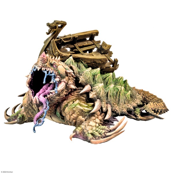 Dungeons & Lasers Dragon Turtle Miniature - Large Figure for