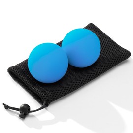 SUBCULTUREPICK Massage Lacrosse Balls for Myofascial Release,Yoga Deep Tissue Massage,Trigger Point Therapy and Foot Plantar Fasciitis,Muscle Soreness Massager Ball (2 Packs) (Blue)