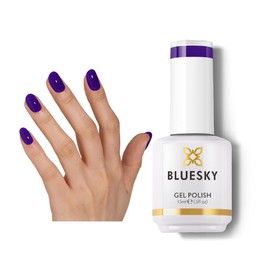 BLUESKY Gel Polish for Nails Color Purple Diva, Salon Single Bottle Gel Soak Off Manicure at Home,Long Lasting &Chip Resistant, Vegan, 15ml LT143P/OCEAN HEART