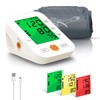 Panacare Fully Automatic Upper Arm Blood Pressure Monitor, 3-Colour Large Display with Backlight, BP Machine Monitor, Upper Arm Circumferences of 22-42 cm, Automatic Blood Pressure Monitor, 2 Users