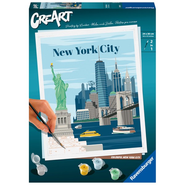 Ravensburger CreArt 23686 Painting by Numbers Colourful New York City