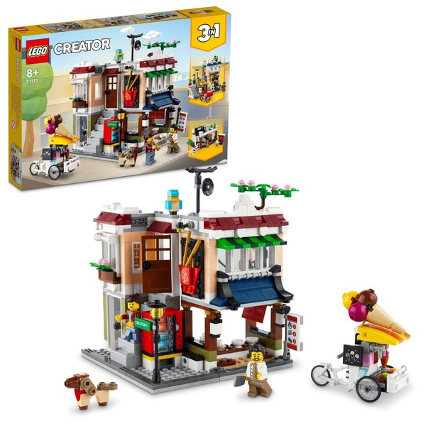 LEGO Creator Town Ramen Shop 31131 Toy Blocks, Present, Home, Pretend Play, Boys, Girls, Ages 8 and Up