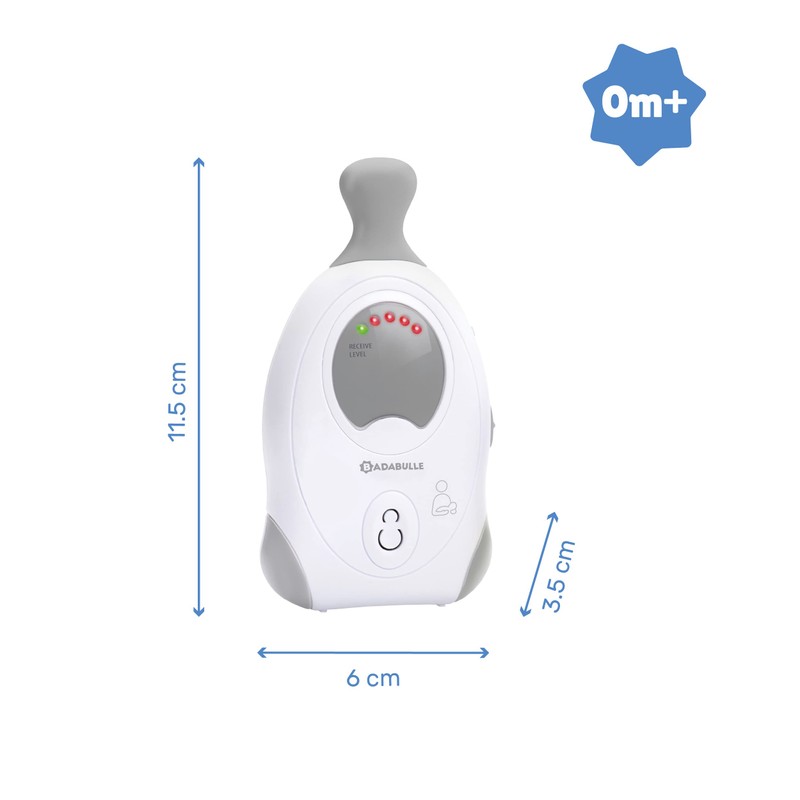 Badabulle B014010 Babyphone Online 300m+, weiß