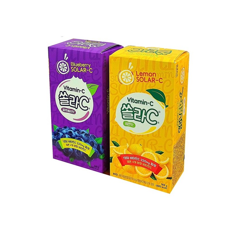 고려) 쏠라씨 (80정) 레몬맛/블루베리맛 각 1팩 Koryo) Solasi (80 tablets)