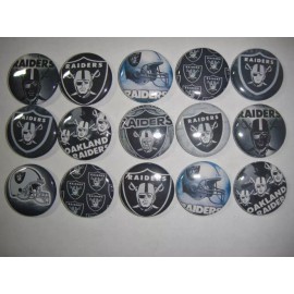 flat back one inch button 15 Raiders mix flat back buttons or pin badges cabochons embellishments magnets - magnet
