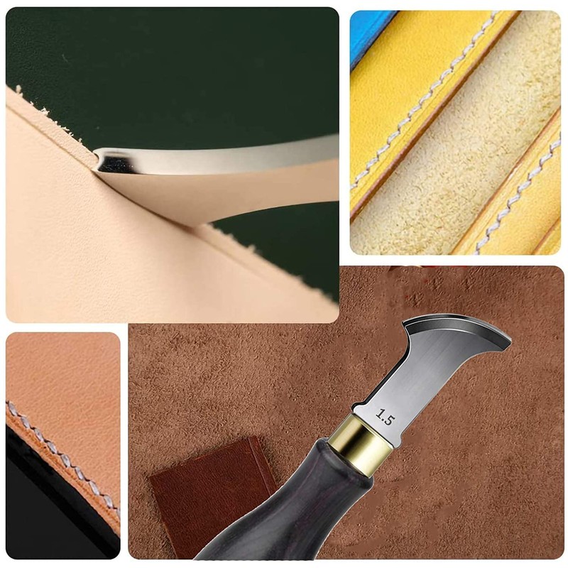 Leather Craft Tools, Leatherwork Tools, Edge Twister, 0.06 inch (1.5