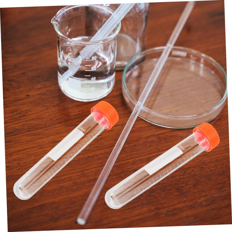 GLEAVI 10ml Mini Storage Bottles Caps Test Tube Vials Vials