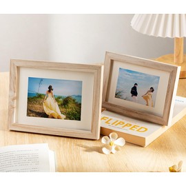 marysgift Picture Frames 8x10 Panoramic Picture Frame with Horizontal and Vertical Format for Tabletop (XK00405,10")