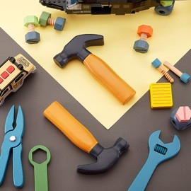 Zhanmai 2 Pcs Hammer Stress Reliever, Simulation Hammers Toys, Foam Hammer Stress Toy to Release Stress Anxiety, Hammer Toy for Teens and Adults