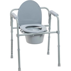 Unbranded Silla inodoro plegable de noche que soporta personas que pesan hasta 350 libras