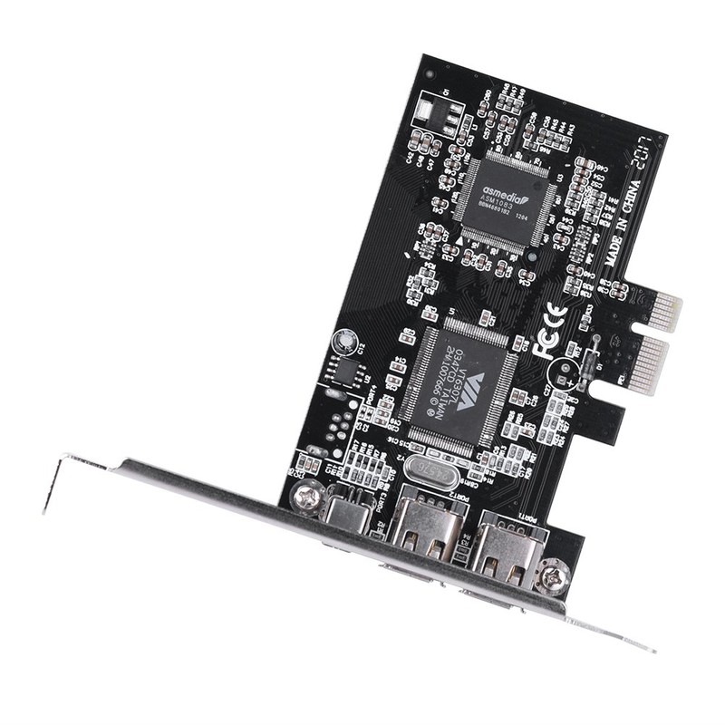 Yunir PCI-E Controller Card, 1-Lane PCI-E PCI Express FireWire 1394a