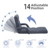 FLOGUOR Adjustable Floor Gaming Chair for Adults with Armrests &