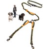 Hands Free Double Dog Leash for Medium Dogs - Dual