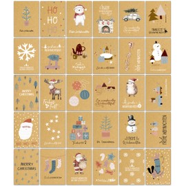 Christmas Cards with Envelope Set of 30 - A6 Folding Cards Christmas Greeting Cards
