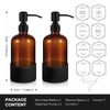 Homepicker 16 oz Hand and Dish Soap Dispenser Set for
