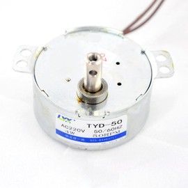 LICHIFIT CW/CCW TYD50 AC 220V-240V 50RPM 4W 50/60Hz Shaft Dia Fan Synchronous Motor for Rotate Light Box