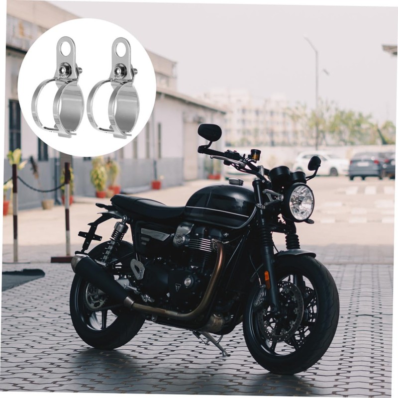 Ciieeo 2 Pcs Turn Signal Bracket for Motorcycle Forks Durable