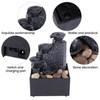 Zeafree Home Office Desktop Small Fountain Lucky Flowing Water Ornaments